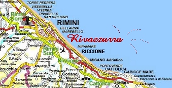 Rivazzurra di Rimini, tra Rimini e Riccione